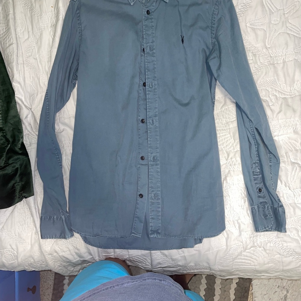 All Saints Light Blue Shirt